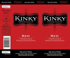 Kinky Cocktails Red 12oz Bottle